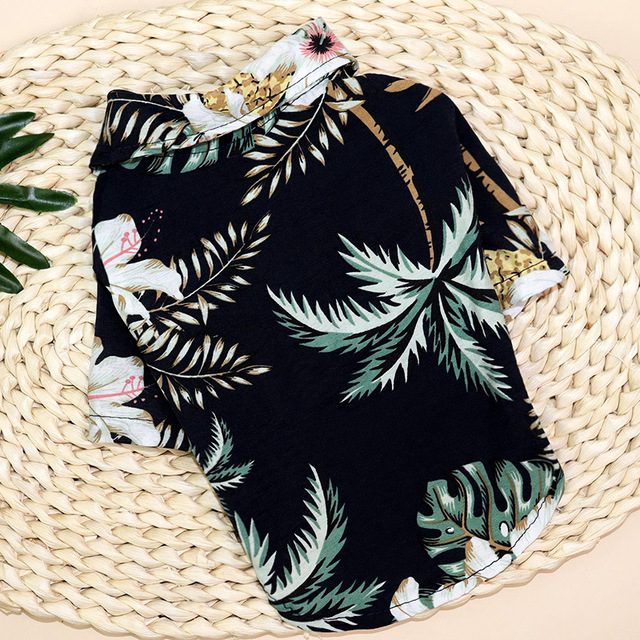 Koszulka plażowa dla zwierząt w stylu hawajskim - letnie, kwiatowe ubranie dla psów Pitbull, Yorkshire, Chihuahua - moda dla Twojego pupila! - Wianko - 9