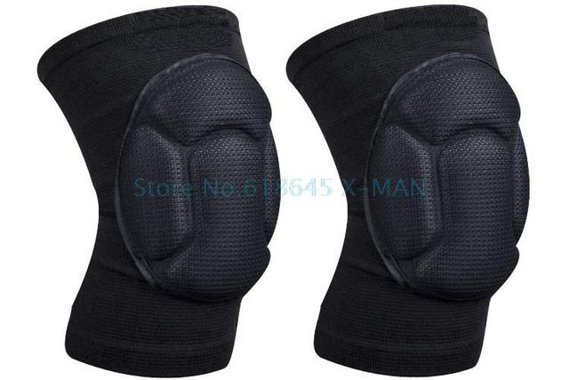 Gąbka wsparcie kolana do piłki nożnej, czarna, ochraniacze na kolana Protector, siatkówka, bramkarz, fitness, L134 - Wianko - 2