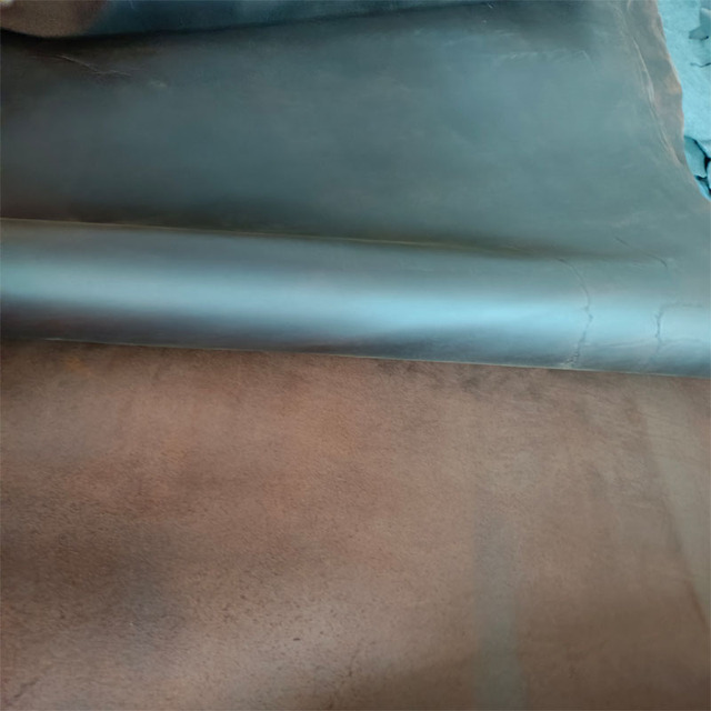 Skóra naturalna Retro zmieniająca kolor DIY - szalona końska skóra 1.8-2.0mm - Wianko - 3