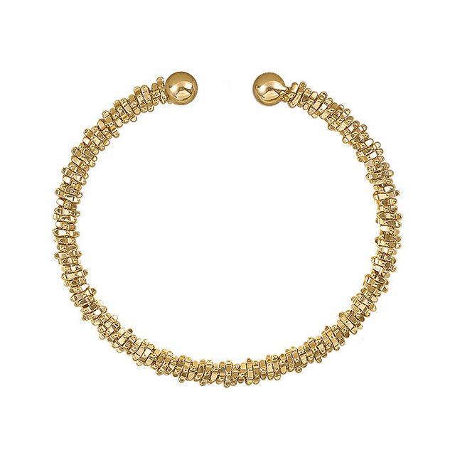 Elegancka, koreańska bransoletka z pereł dla kobiet - regulowana, złotego koloru - Wianko - 27