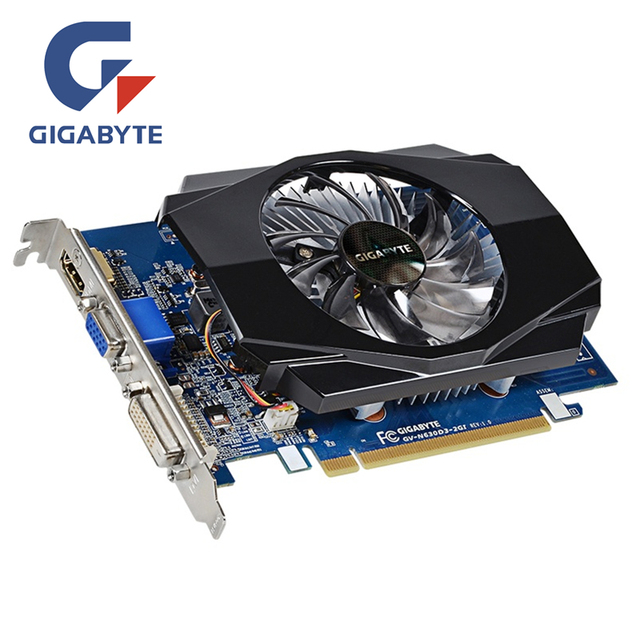 Karta graficzna GIGABYTE GT730 2GB GV-N730-2GI D3 128Bit GDDR3 nVIDIA GeForce GT 730 D3 HDMI DVI VGA - Wianko - 1