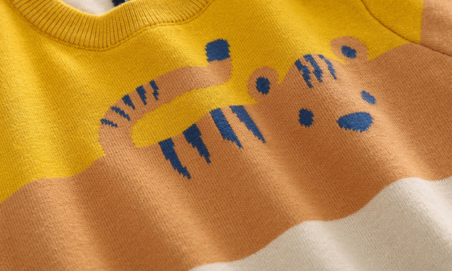 Sweter dla chłopców Jesień/Zima 2021, żakardowy, o-neck, gruby - Wianko - 11