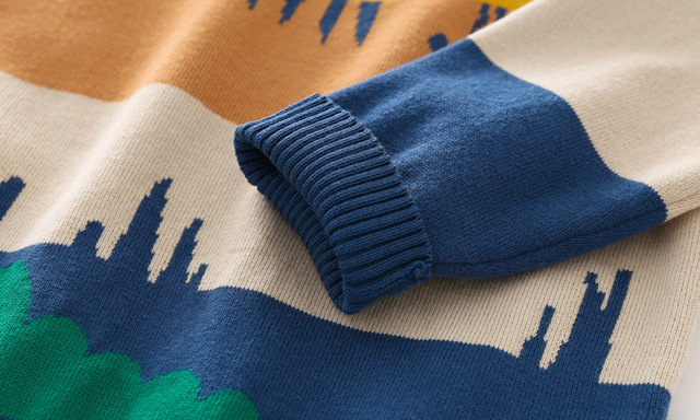 Sweter dla chłopców Jesień/Zima 2021, żakardowy, o-neck, gruby - Wianko - 13