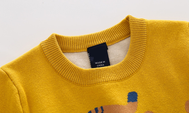 Sweter dla chłopców Jesień/Zima 2021, żakardowy, o-neck, gruby - Wianko - 8