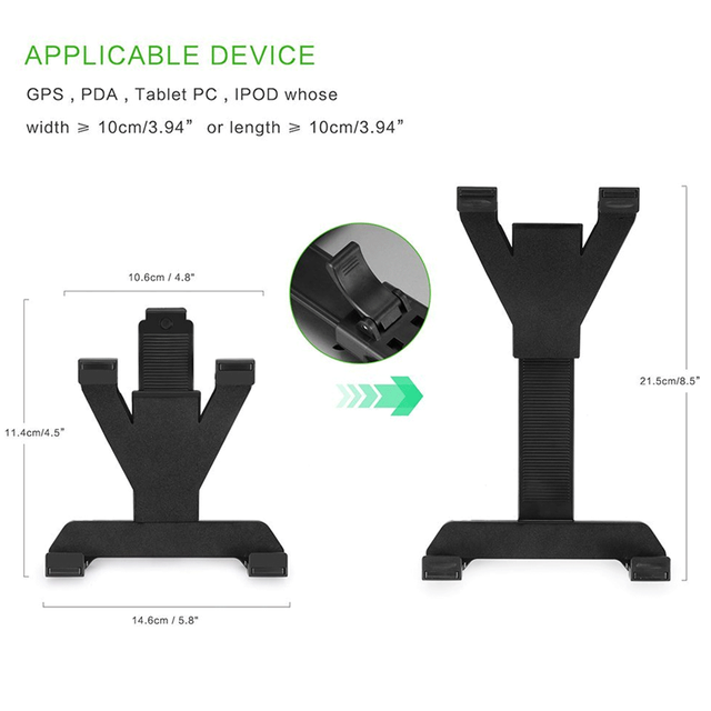 Stojak samochodowy na tablet 7-11 cali iPad Mini 2 3 4 iPad 9.7 - Stojak PC CD Auto IPad Soporte - Wianko - 6