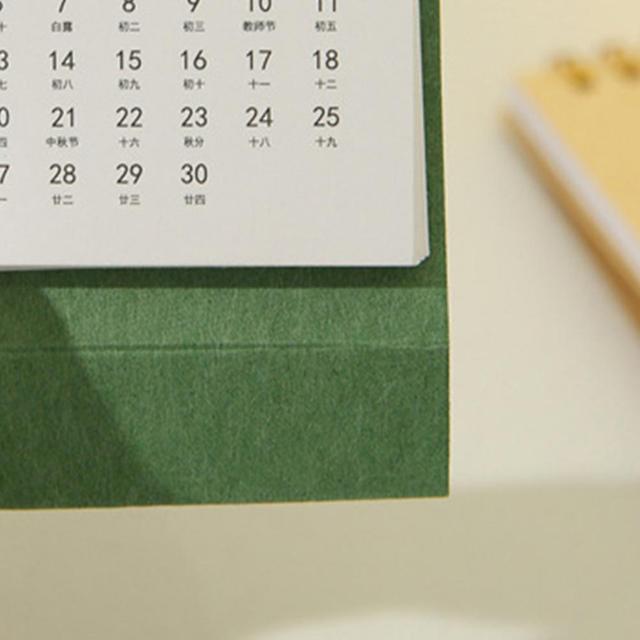 Mini kalendarz biurkowy 2022 Pure Color - praktyczny, lekki, mały - Wianko - 5