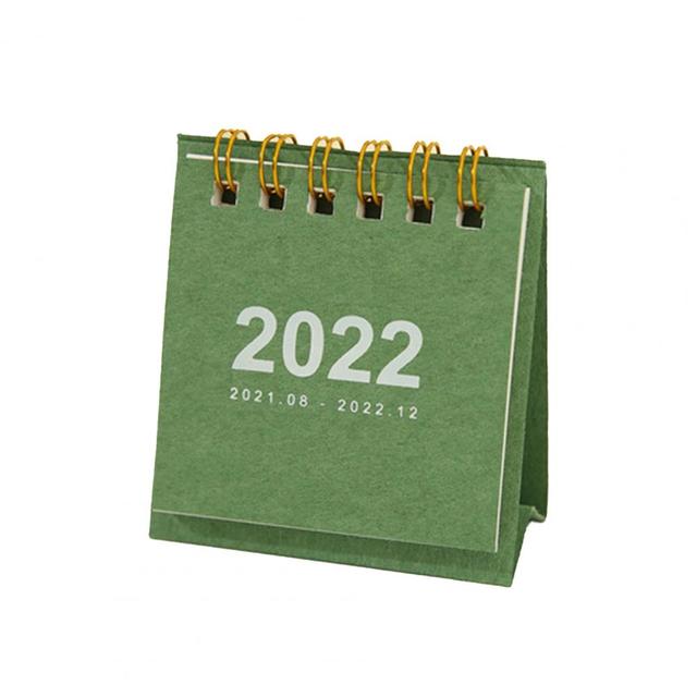 Mini kalendarz biurkowy 2022 Pure Color - praktyczny, lekki, mały - Wianko - 8