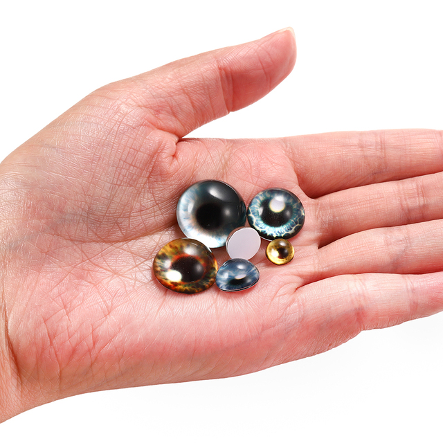 Mieszane kolorowe szkło Cabochon smok kot oczy 8-20mm - 10 partii dla biżuterii DIY - Wianko - 14