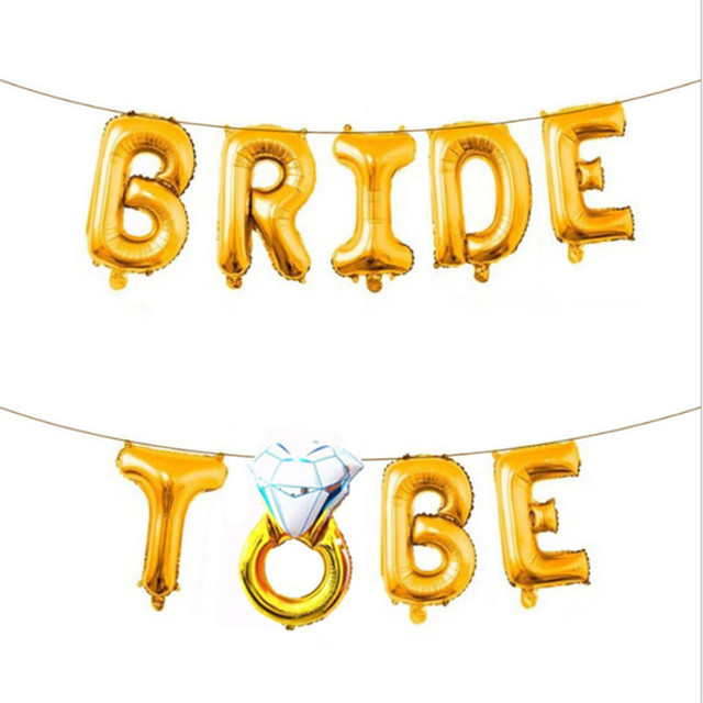 16-calowa różowo-złota dekoracja balonowa dla Panny Młodej na ślub z diamentowym pierścionkiem - do ozdoby przyjęcia panieńskiego i wieczoru kawalerskiego - S - Wianko - 6