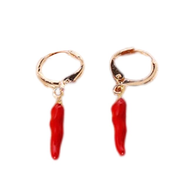 Delikatne kolczyki wiszące z czerwonym chili - idealny prezent na ślub, urodziny lub boże narodzenie - Wianko - 7