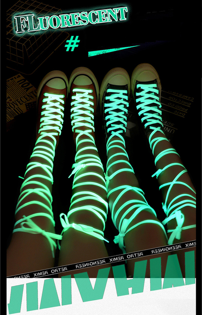 Sznurowadła fluorescencyjne 6 kolorów do butów Luminous Shoelaces, dzieci i dorośli, unisex 1 para - Wianko - 3