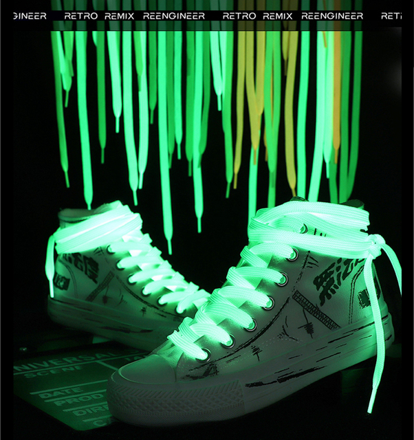 Sznurowadła fluorescencyjne 6 kolorów do butów Luminous Shoelaces, dzieci i dorośli, unisex 1 para - Wianko - 4