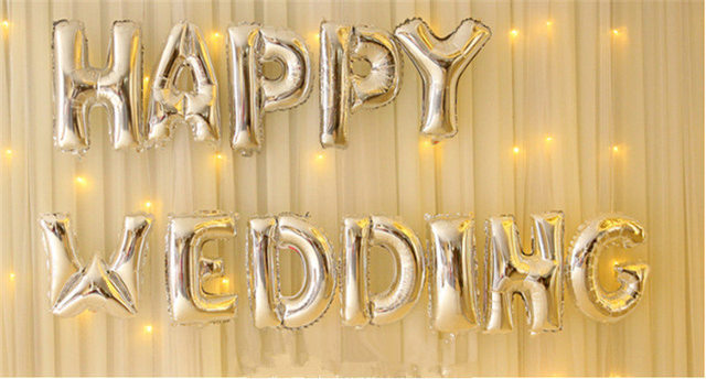 16 calowa złota litera nadmuchiwana helem - dekoracje ślubne, urodzinowe - balon foliowy party supplies - Wianko - 10