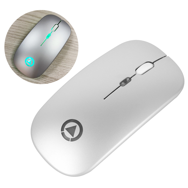 Bezprzewodowa mysz Bluetooth 2.4G ergonomiczna RGB - Mini mysz optyczna USB dla PC i laptopa - Wianko - 14