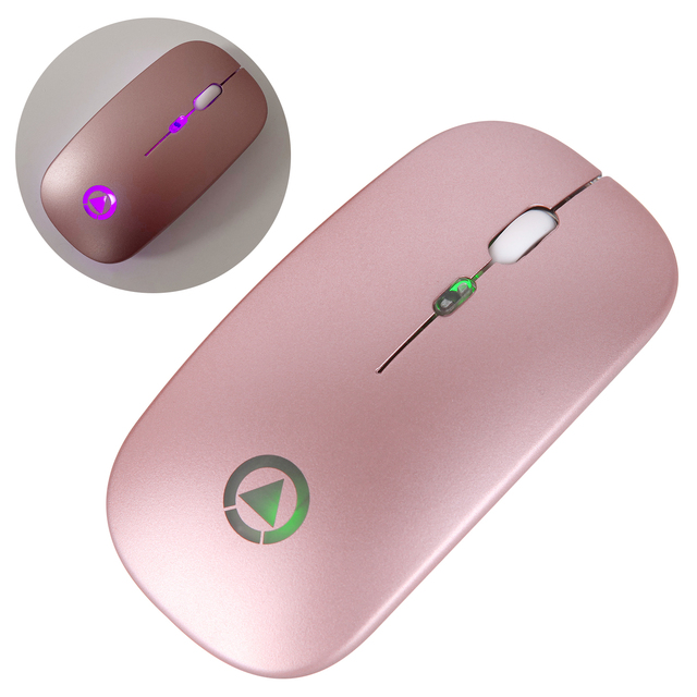 Bezprzewodowa mysz Bluetooth 2.4G ergonomiczna RGB - Mini mysz optyczna USB dla PC i laptopa - Wianko - 17