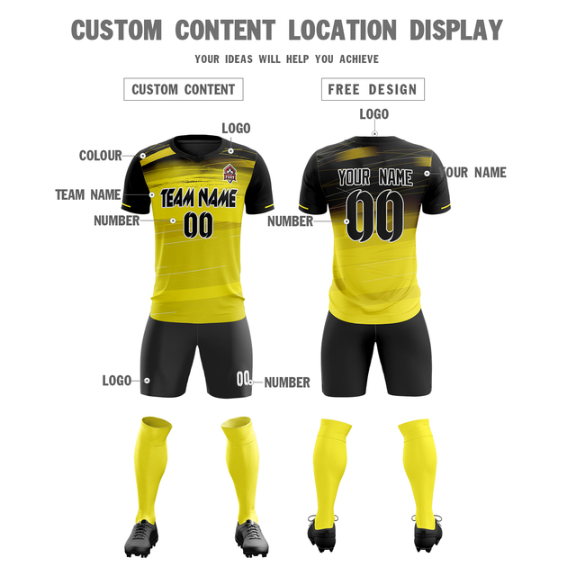 Osobisty zestaw koszulek do piłki nożnej z drukowanym projektem własnego zespołu, z nazwą, numerem i logo - strój treningowy - Wianko - 1
