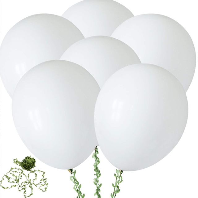 Duże białe balony dekoracyjne ślubne - 36 sztuk, 18 cali - Wianko - 1