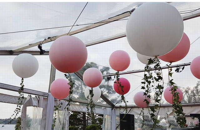 Duże białe balony dekoracyjne ślubne - 36 sztuk, 18 cali - Wianko - 6