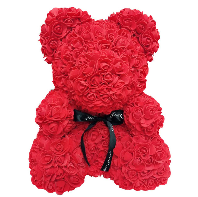 Miś różany kwiat róża niedźwiedzia 25cm/40cm - dekoracje świąteczne, prezenty dla kobiet, walentynki - Wianko - 9