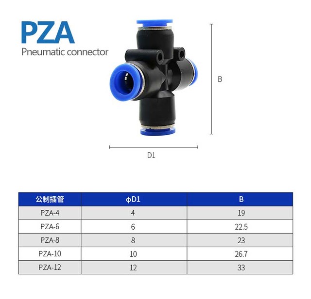 Szybkie złącze pneumatyczne do armatury wody i powietrza z tworzywa sztucznego PU PY o średnicach 4mm, 6mm, 8mm, 10mm i 12mm Push do - Wianko - 3