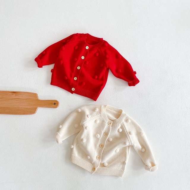 Ręcznie robiona bawełniana kurtka z długim rękawem dla dziewczynki - Wiosenna i jesienna świąteczna - Wianko - 6