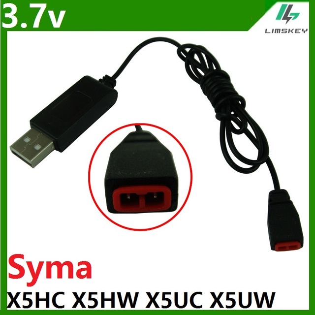 Wielowtykowy pin (4-w-1) (5-w-1) 3.7V 500mah XH4.0 - ładowarka USB baterii lipo do zabawek zdalnie sterowanych Syma X5HC X5HG X5HW X5A-1 - Wianko - 1