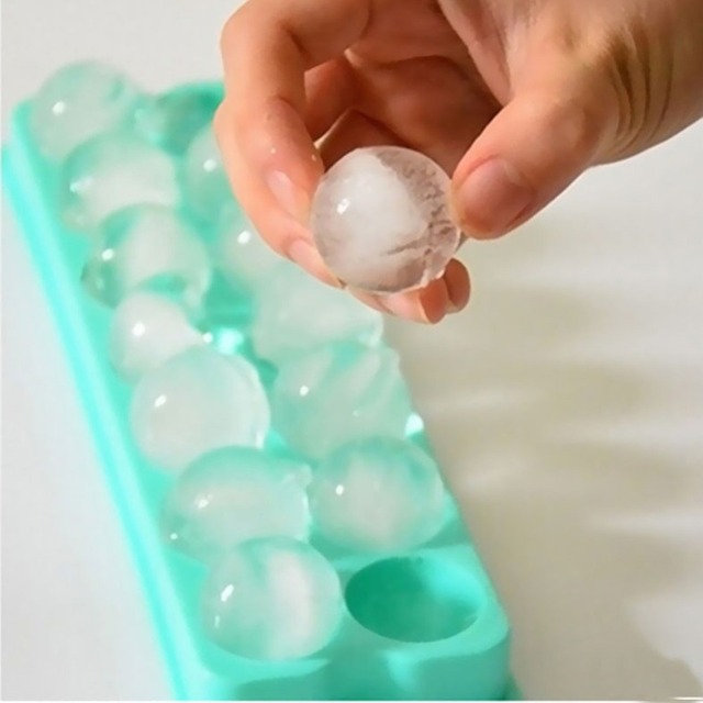 Kostkarka do lodu DIY forma plastikowa, kulka o wysokiej jakości, kształtuj lód w formie kuli - akcesorium kuchenne i barowe - Wianko - 5