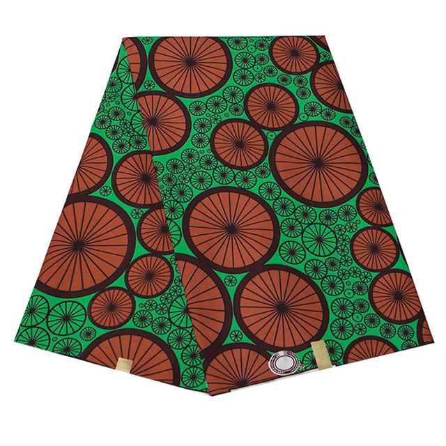 Afrykańska tkanina Ankara - prawdziwa tkanina woskowa do szycia sukienek, craftów DIY - Wianko - 14