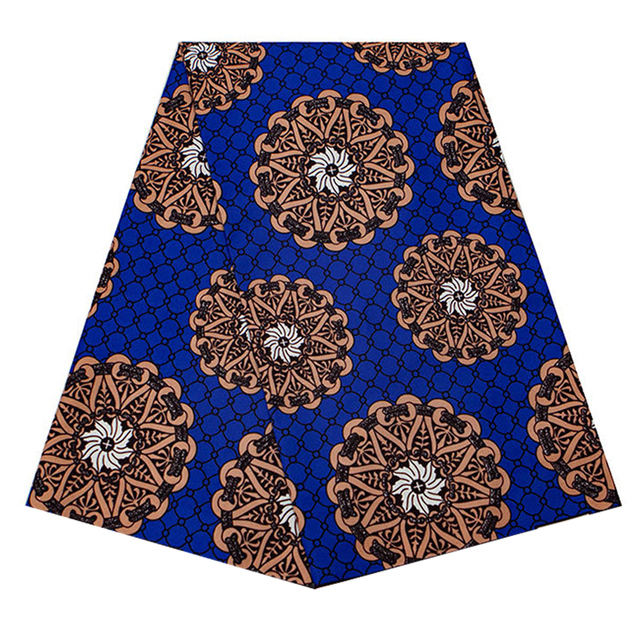Afrykańska tkanina Ankara - prawdziwa tkanina woskowa do szycia sukienek, craftów DIY - Wianko - 19