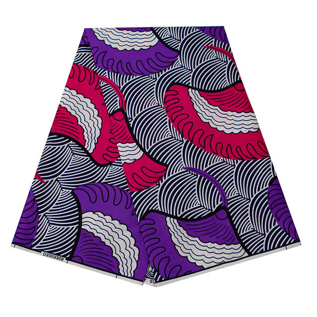 Afrykańska tkanina Ankara - prawdziwa tkanina woskowa do szycia sukienek, craftów DIY - Wianko - 5