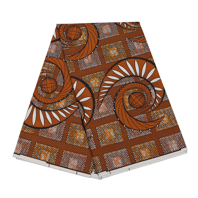 Afrykańska tkanina Ankara - prawdziwa tkanina woskowa do szycia sukienek, craftów DIY - Wianko - 26