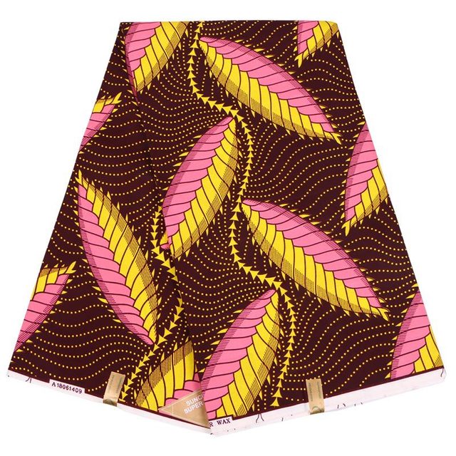 Afrykańska tkanina Ankara - prawdziwa tkanina woskowa do szycia sukienek, craftów DIY - Wianko - 23