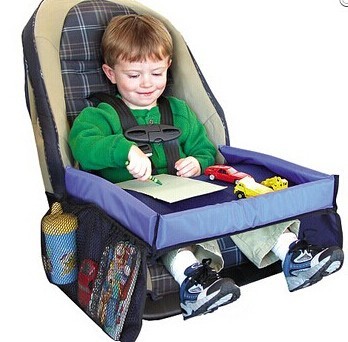 Nowy wózek dla dziecka - bezpieczny, wyposażony w rodzic konsolę i organizer, kompatybilny z fotelikami samochodowymi, z tacom do zabawek i tablicą do pisania - idealny na podróże - Wianko - 1