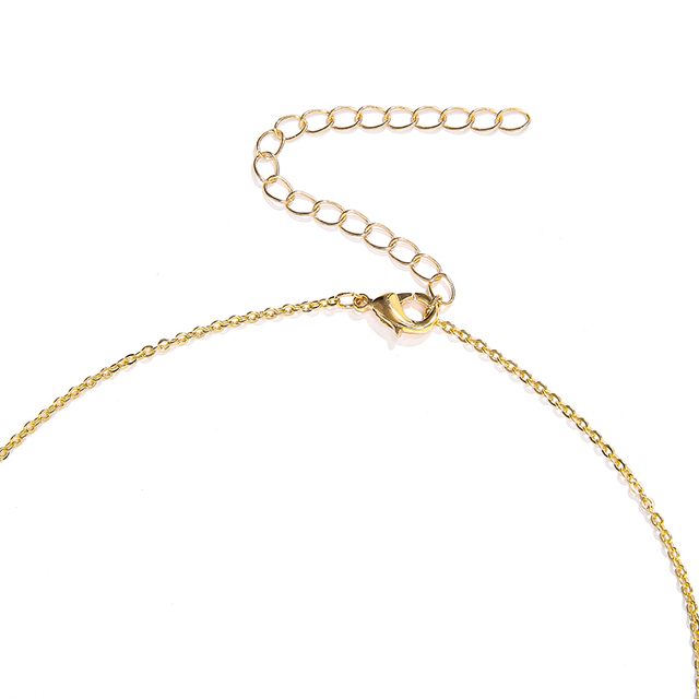 Naszyjnik listowy złota miedź - modna biżuteria na prezent dla mamy - Wianko - 12