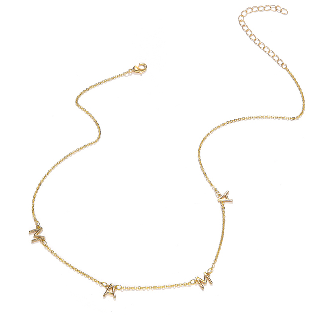 Naszyjnik listowy złota miedź - modna biżuteria na prezent dla mamy - Wianko - 10