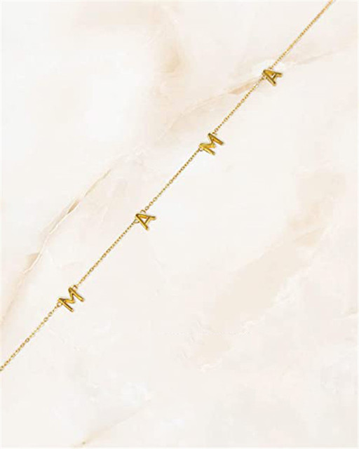 Naszyjnik listowy złota miedź - modna biżuteria na prezent dla mamy - Wianko - 7