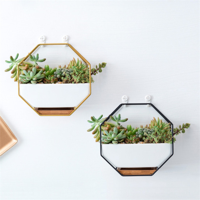 Kreatywna metalowa półka scyntylująca minimalistyczna szafkowa do kwiatów - Wianko - 3
