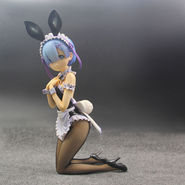 Figurka akcji dziewczyny Anime w kostiumie pokojówki króliczka GUCHABEL Re: od zera Rem Yukata Ver - Wianko - 2