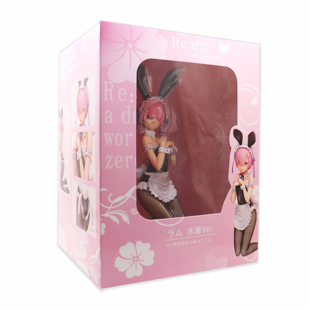 Figurka akcji dziewczyny Anime w kostiumie pokojówki króliczka GUCHABEL Re: od zera Rem Yukata Ver - Wianko - 7