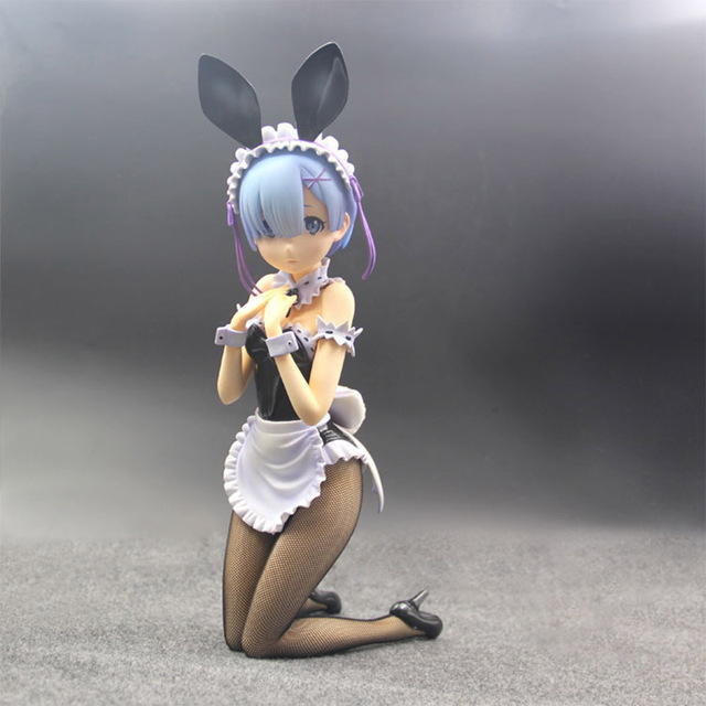 Figurka akcji dziewczyny Anime w kostiumie pokojówki króliczka GUCHABEL Re: od zera Rem Yukata Ver - Wianko - 1