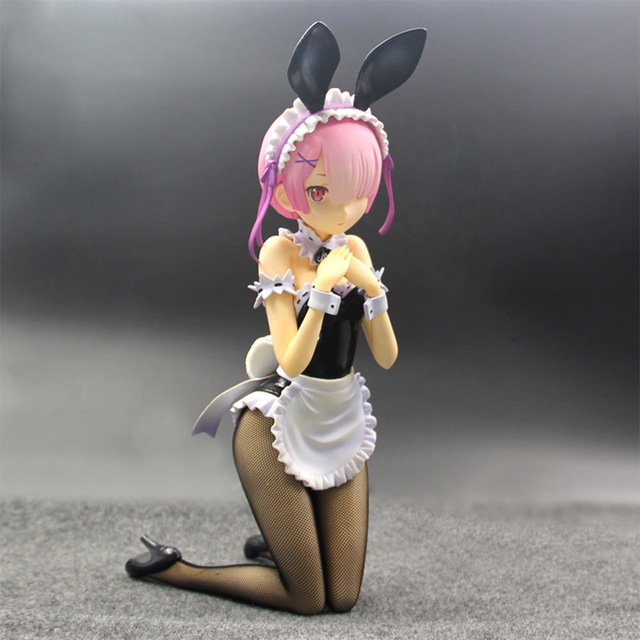 Figurka akcji dziewczyny Anime w kostiumie pokojówki króliczka GUCHABEL Re: od zera Rem Yukata Ver - Wianko - 4