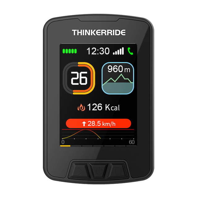 GPS bezprzewodowy komputer rowerowy - duży kolorowy ekran LCD, wodoodporny, mapy, nawigacja, akumulator, prędkościomierz - Wianko - 13