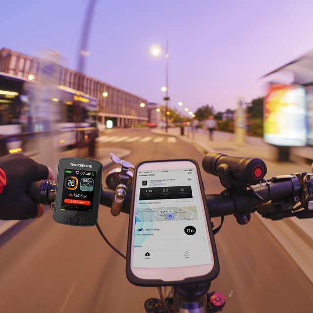 GPS bezprzewodowy komputer rowerowy - duży kolorowy ekran LCD, wodoodporny, mapy, nawigacja, akumulator, prędkościomierz - Wianko - 11
