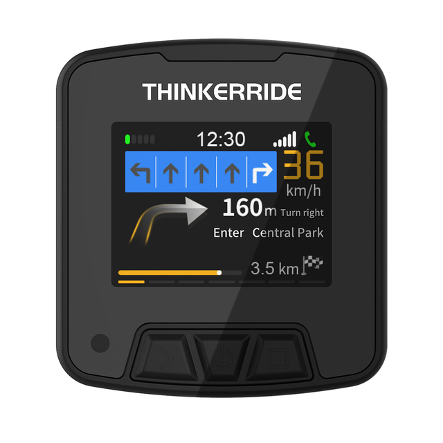 GPS bezprzewodowy komputer rowerowy - duży kolorowy ekran LCD, wodoodporny, mapy, nawigacja, akumulator, prędkościomierz - Wianko - 4