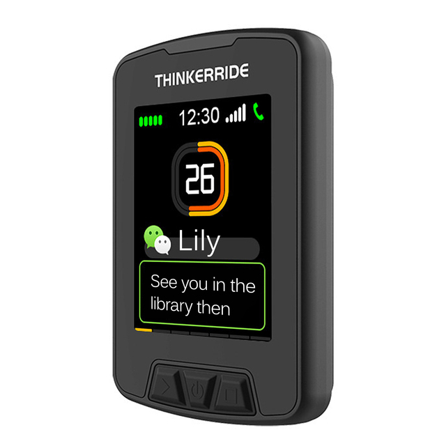 GPS bezprzewodowy komputer rowerowy - duży kolorowy ekran LCD, wodoodporny, mapy, nawigacja, akumulator, prędkościomierz - Wianko - 10