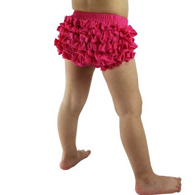 Dziecięce szorty z marszczeniem Wennikids Baby Cotton Bloomers - 20 kolorów śliczne Tutu Design - Wianko - 9