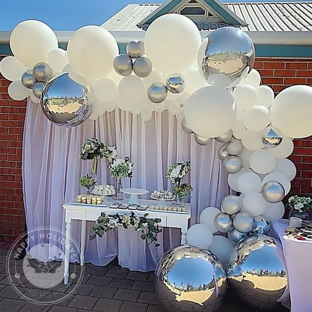 10/18/22-calowy metalowy złoty balon z folii aluminiowej - dekoracje urodzinowe, ślubne, Baby Shower - balon okrągły 4D dla dzieci - Wianko - 1