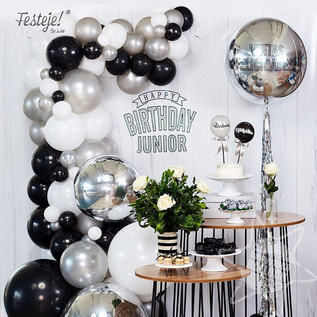 10/18/22-calowy metalowy złoty balon z folii aluminiowej - dekoracje urodzinowe, ślubne, Baby Shower - balon okrągły 4D dla dzieci - Wianko - 4