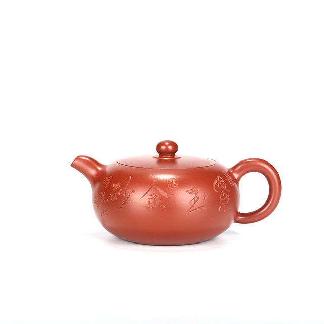 Czajniczek Yixing z purpurową gliną, ręcznie lepiony, surowa ruda, pojemność 250cc, zestaw do herbaty Kung Fu - Wianko - 10