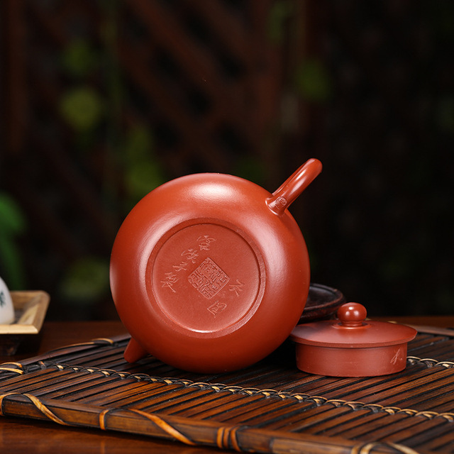 Czajniczek Yixing z purpurową gliną, ręcznie lepiony, surowa ruda, pojemność 250cc, zestaw do herbaty Kung Fu - Wianko - 8